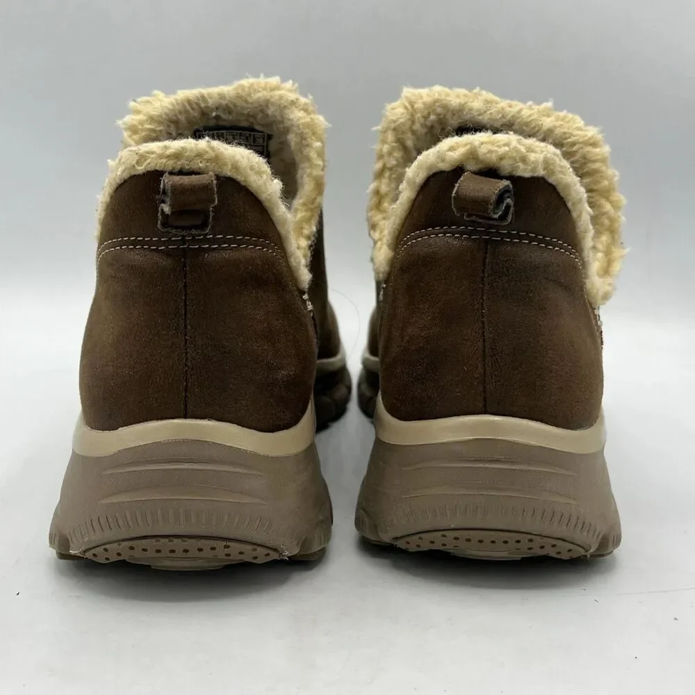 Skechers Relaxed Fit Air Cooled Memory Foam Brown Slip On Shoes Womens Size 9.5